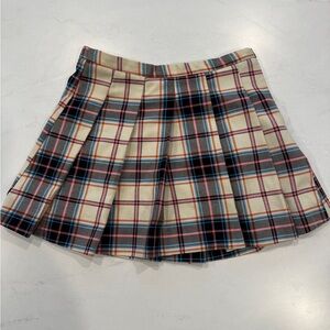 Zara Girls Multicolor Plaid  Skirt size 7 like new!